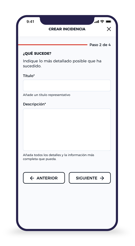 Descripción detallada de incidencia en Gijón Impulsa
