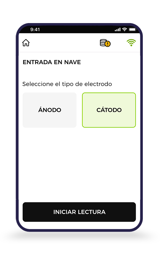Pantalla 3 de la aplicación de trazabilidad RFID de Iturcemi
