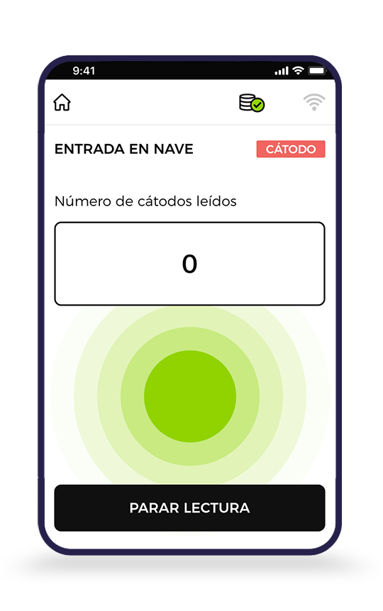 Pantalla 4 de la aplicación de trazabilidad RFID de Iturcemi