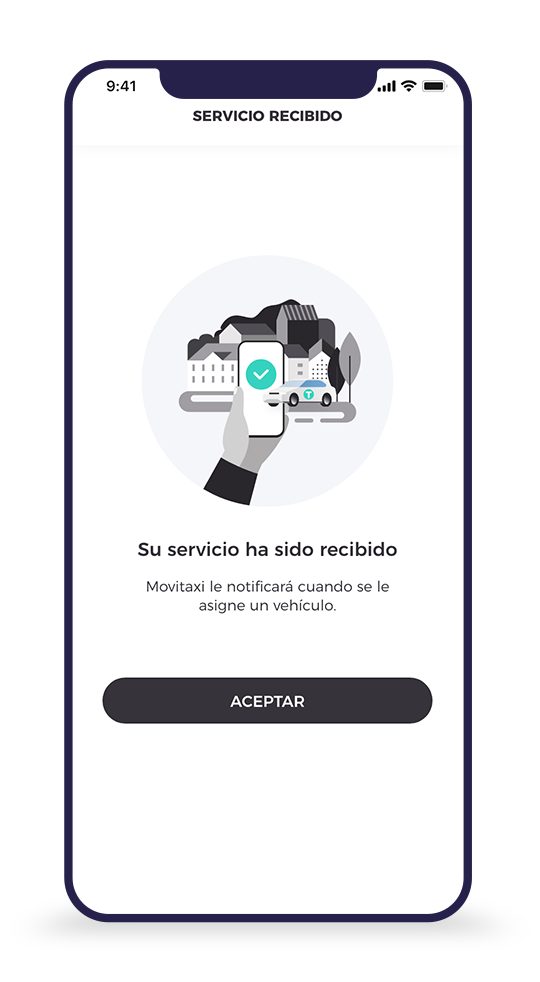 Estados de servicio en Movitaxi