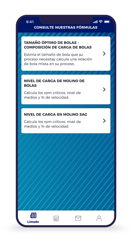 Pantalla 2 de la aplicación móvil Suprasteel